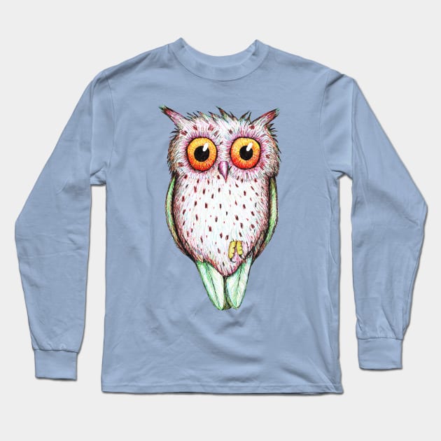 Cute colored owl Long Sleeve T-Shirt by Bwiselizzy